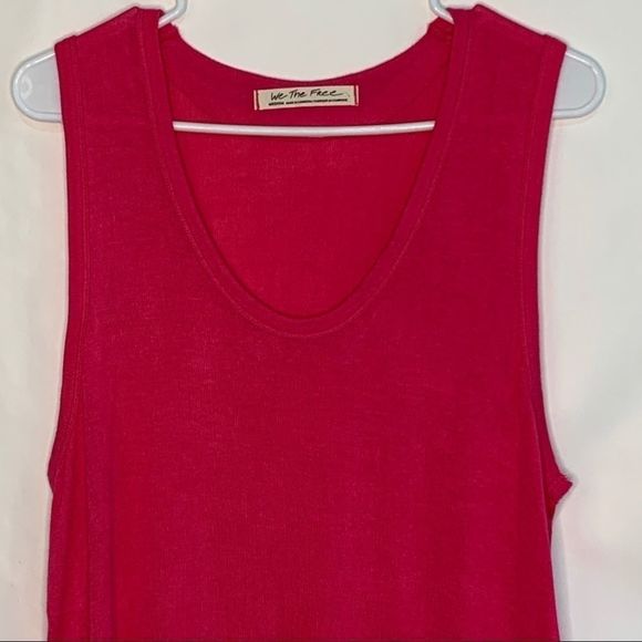 We the free pink plunge tank top 8057 people Soft Vneck Medium - Picture 6 of 11
